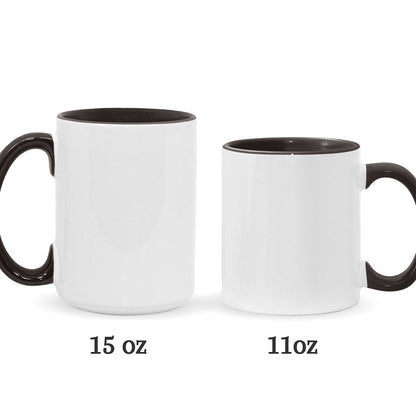 Till Death Do Us Part - Personalized Skull Accent Mug