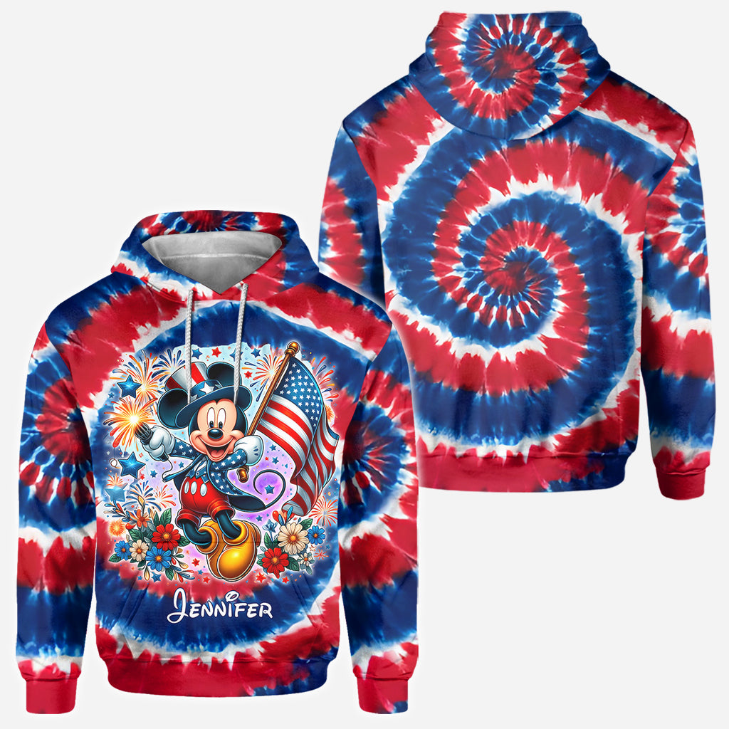 Cute Mouse 4th Of July - Personalized Mouse All Over Shirt