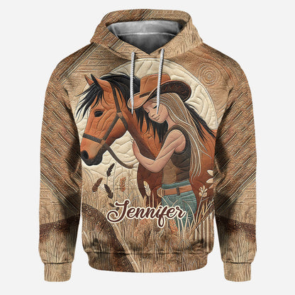 Horse Lovers - Personalized Horse Hoodie and Leggings