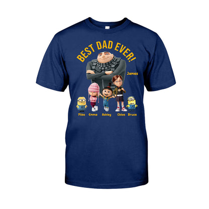 Best Dad Ever - Personalized Father T-shirt And Hoodie