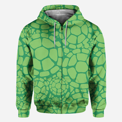 Turtley Awesome Father - Personalized Green Turtles All Over Shirt