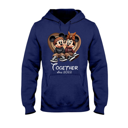 Chicano Couple Together Since - Personalized Mouse T-shirt And Hoodie