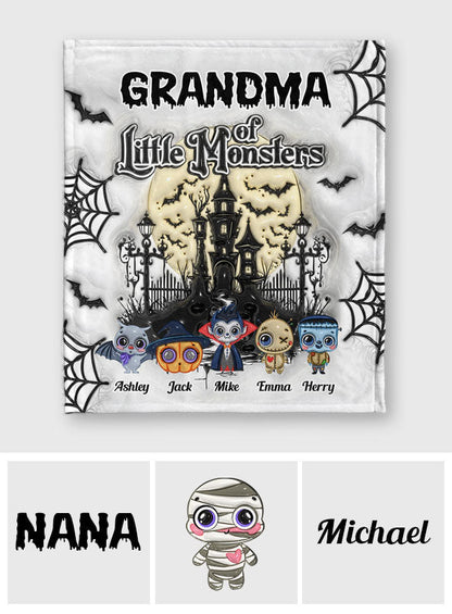 Grandma Of Little Nightmares - Personalized Grandma Blanket