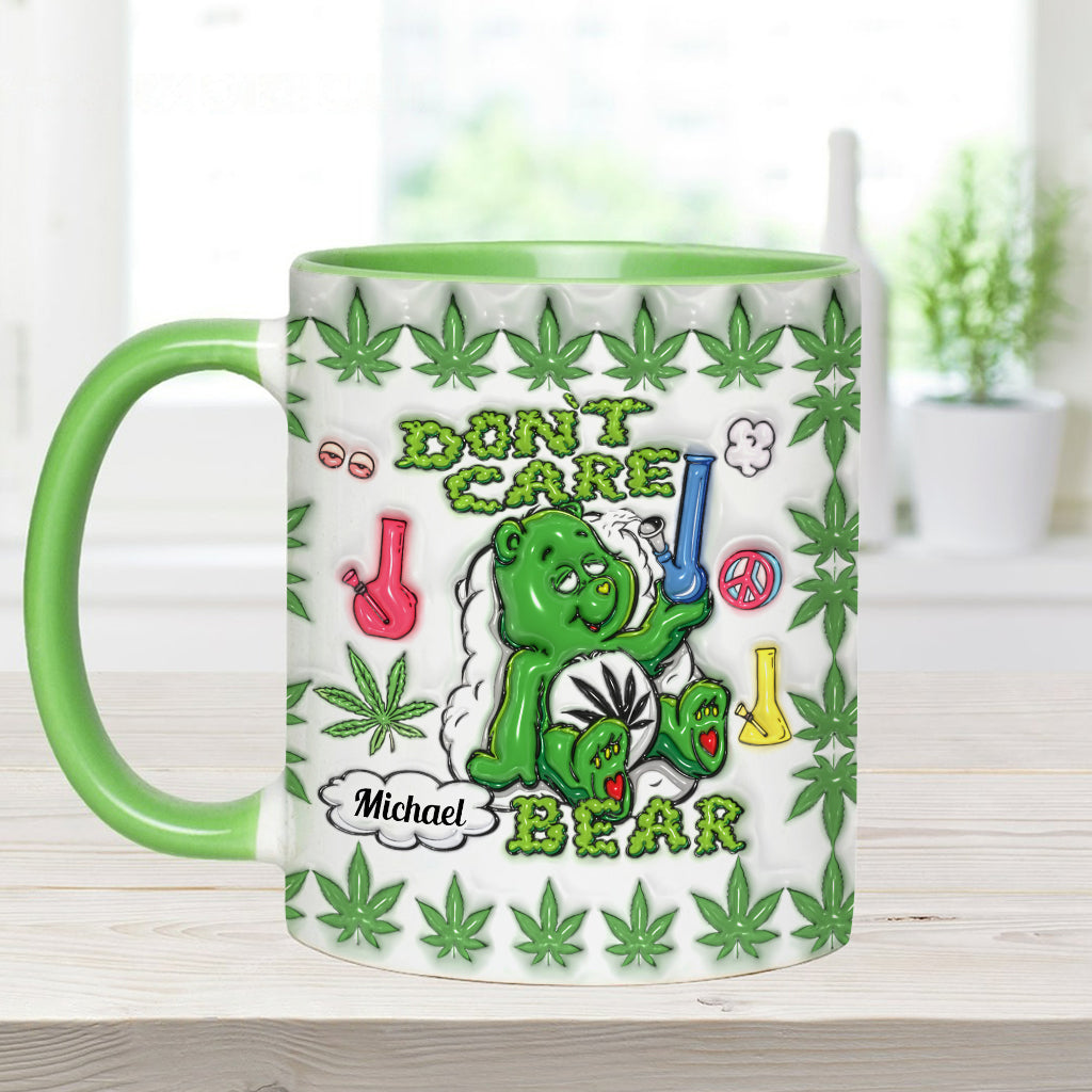 Don't Care Bear - Personalized Weed Accent Mug