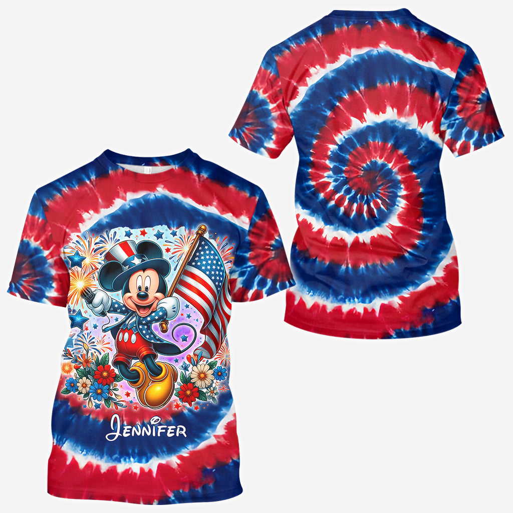 Cute Mouse 4th Of July - Personalized Mouse All Over Shirt