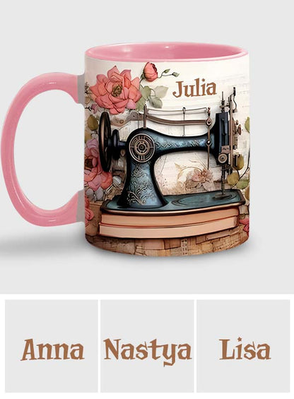Sewing Machine - Personalized Sewing Accent Mug