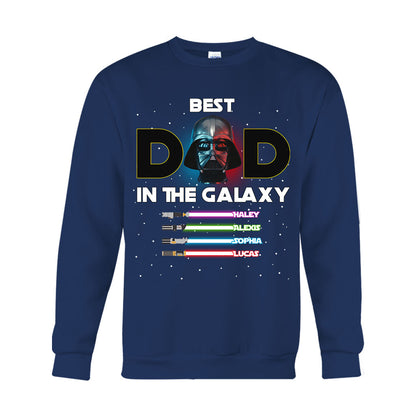 Best Dad In The Galaxy - Personalized The Force T-shirt And Hoodie
