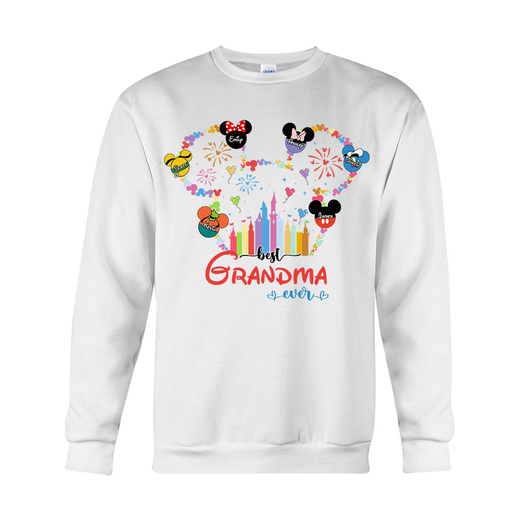 Best Grandma Mom Ever - Personalized Mouse T-shirt And Hoodie