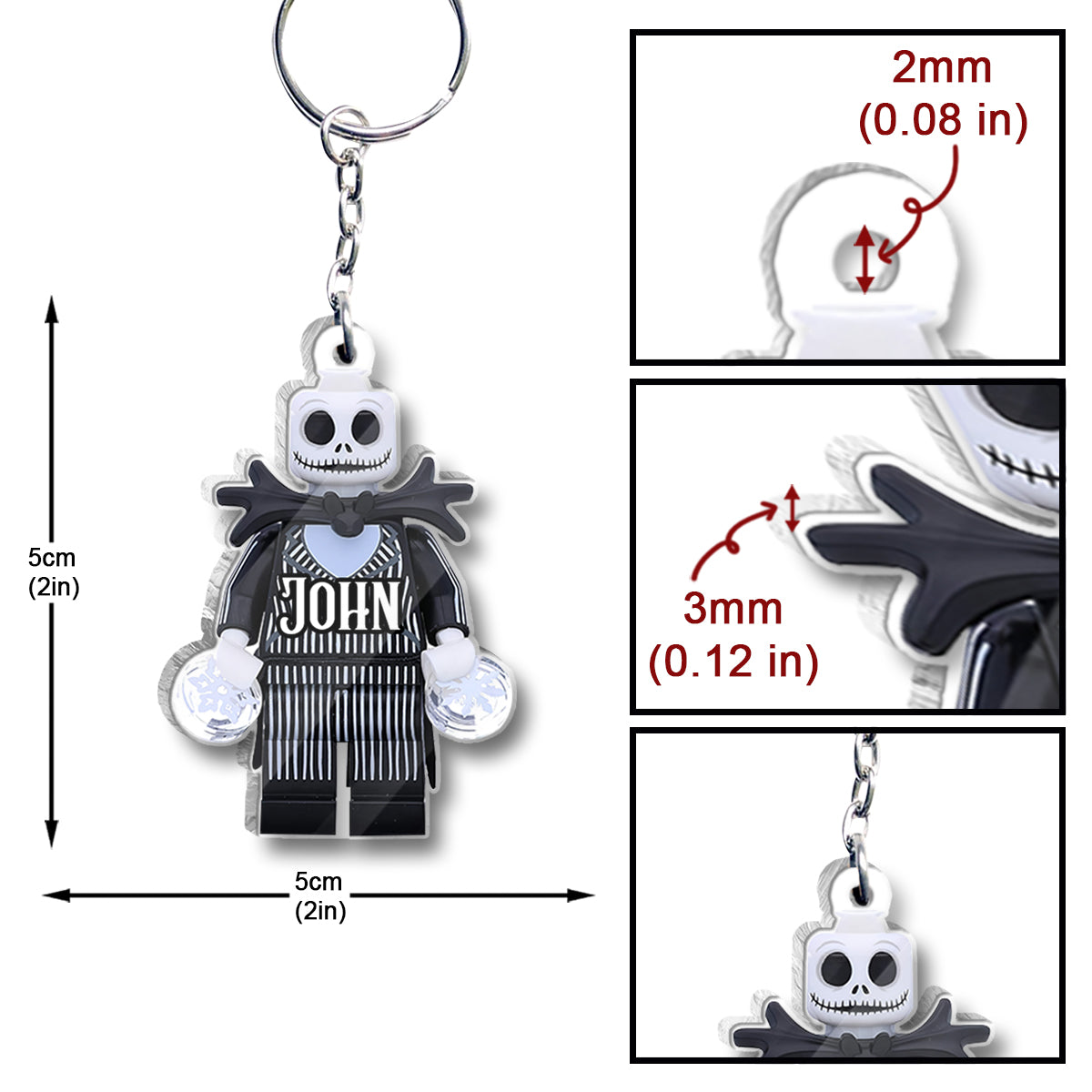 We Are Simply Meant To Be... - Personalized Nightmare Transparent Matching Keychain