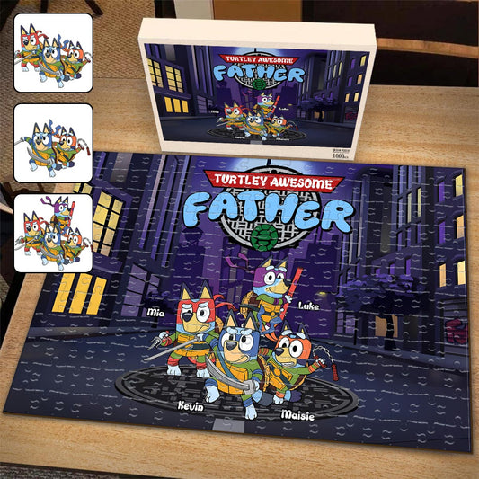 Awesome Father - Personalized Father Jigsaw Puzzle