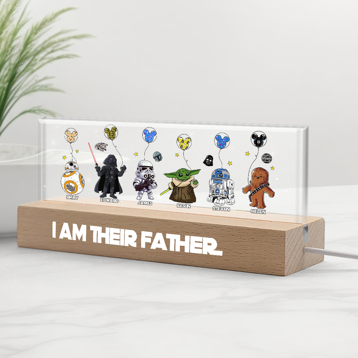 I Am Their Father - Personalized Father Custom LED Night Light
