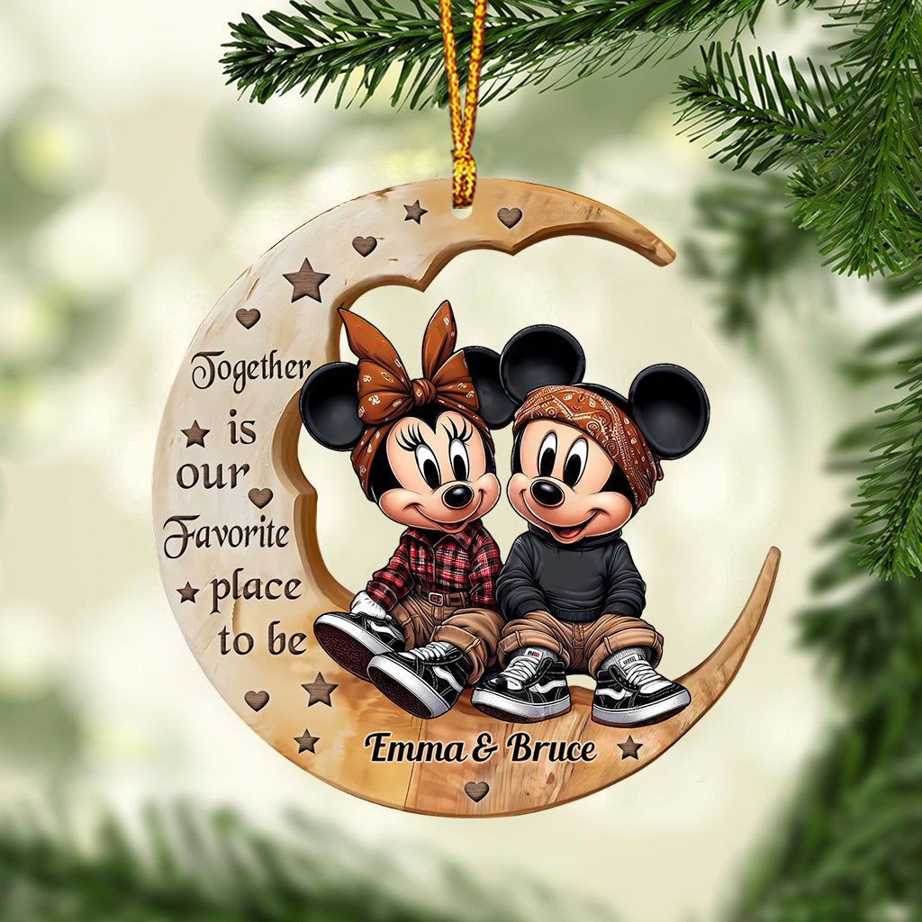I Love You To The Moon - Personalized Mouse Ornament