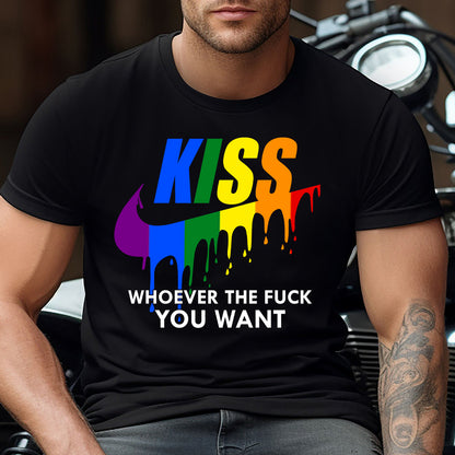 Kiss Whoever You Want - LGBT Support T-shirt And Hoodie