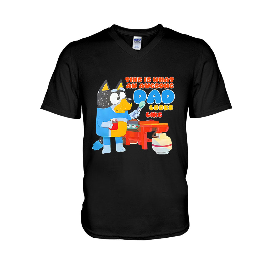 This Is What An Awesome Dad Look Like - T-shirt And Hoodie