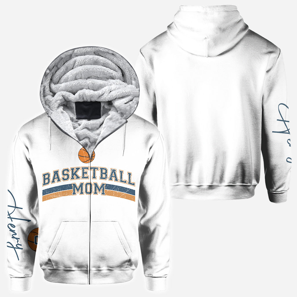 Basketball Mom With Any Kid Name & Number - Personalized Basketball All Over Shirt