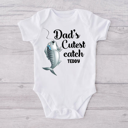 Reel Cool Dad - Personalized Fishing T-shirt And Baby Onesie