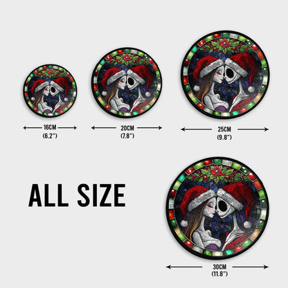 All I Want For Christmas - Personalized Nightmare Stained Glass Suncatcher