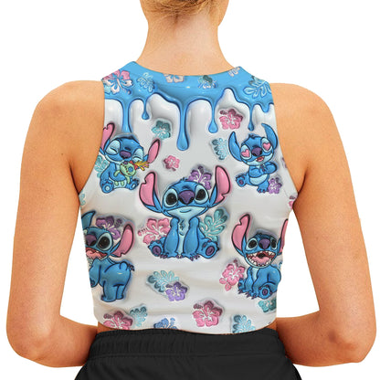 Ohana Forever - Personalized Ohana Crop Tank Top
