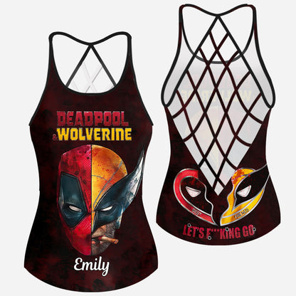 Let's Fu**king Go - Personalized The Psychopath Cross Tank Top