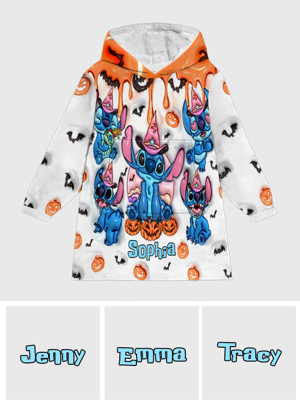 Spooky Vibes - Personalized Ohana Blanket Hoodie