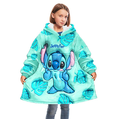 Ohana Means Family - Personalized Ohana Blanket Hoodie