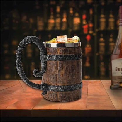 Viking Mug - Barrel Beer Mug