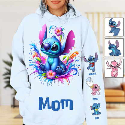 Blue Mother - Personalized Ohana All Over Shirt