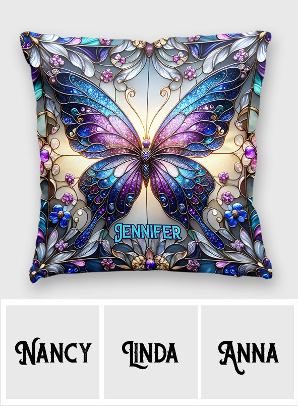 Love Butterflies - Personalized Butterfly Throw Pillow