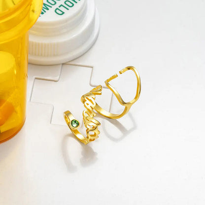 Stethoscope Tag With Name And Birthstone - Personalized Nurse Stethoscope Tag