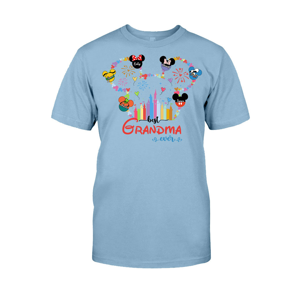 Best Grandma Mom Ever - Personalized Mouse T-shirt And Hoodie