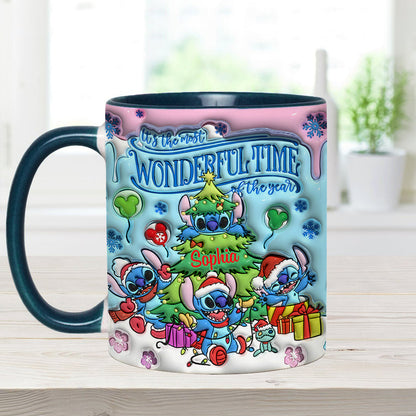 Merry Stitchmas - Personalized Ohana Accent Mug