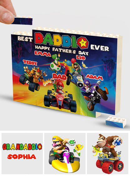 Daddio's Racing Team - Personalized Super Plumber One-sided Horizontal Rectangle Building Brick Blocks