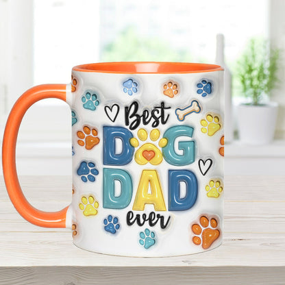 Dog Dad - Personalized Dog Accent Mug