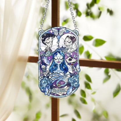The Death Bride - Personalized Halloween Bride Window Hanging Suncatcher Ornament