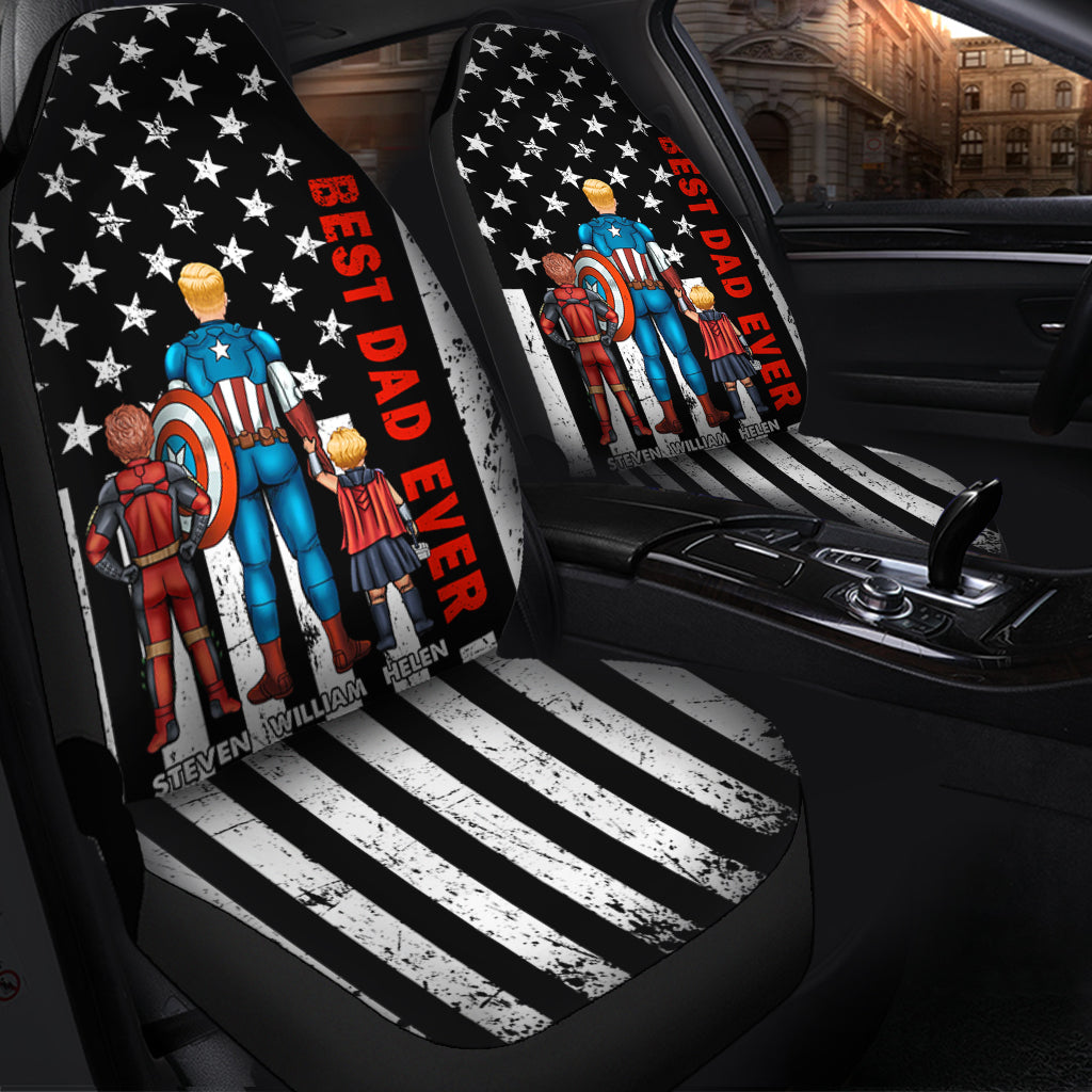 Best Dad Ever - Personalized Father Seat Covers