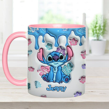 Touch Me And I Will Bite - Personalized Ohana Accent Mug
