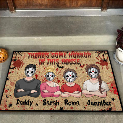 Halloween Horror Family - Personalized Family Doormat