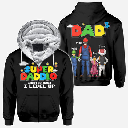 Super Daddio - Personalized Father All Over Shirt