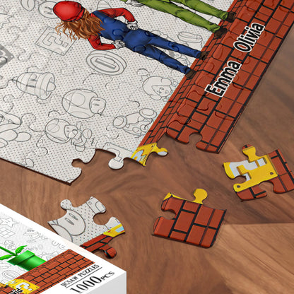 Super Daddio - Personalized Super Plumber Jigsaw Puzzle