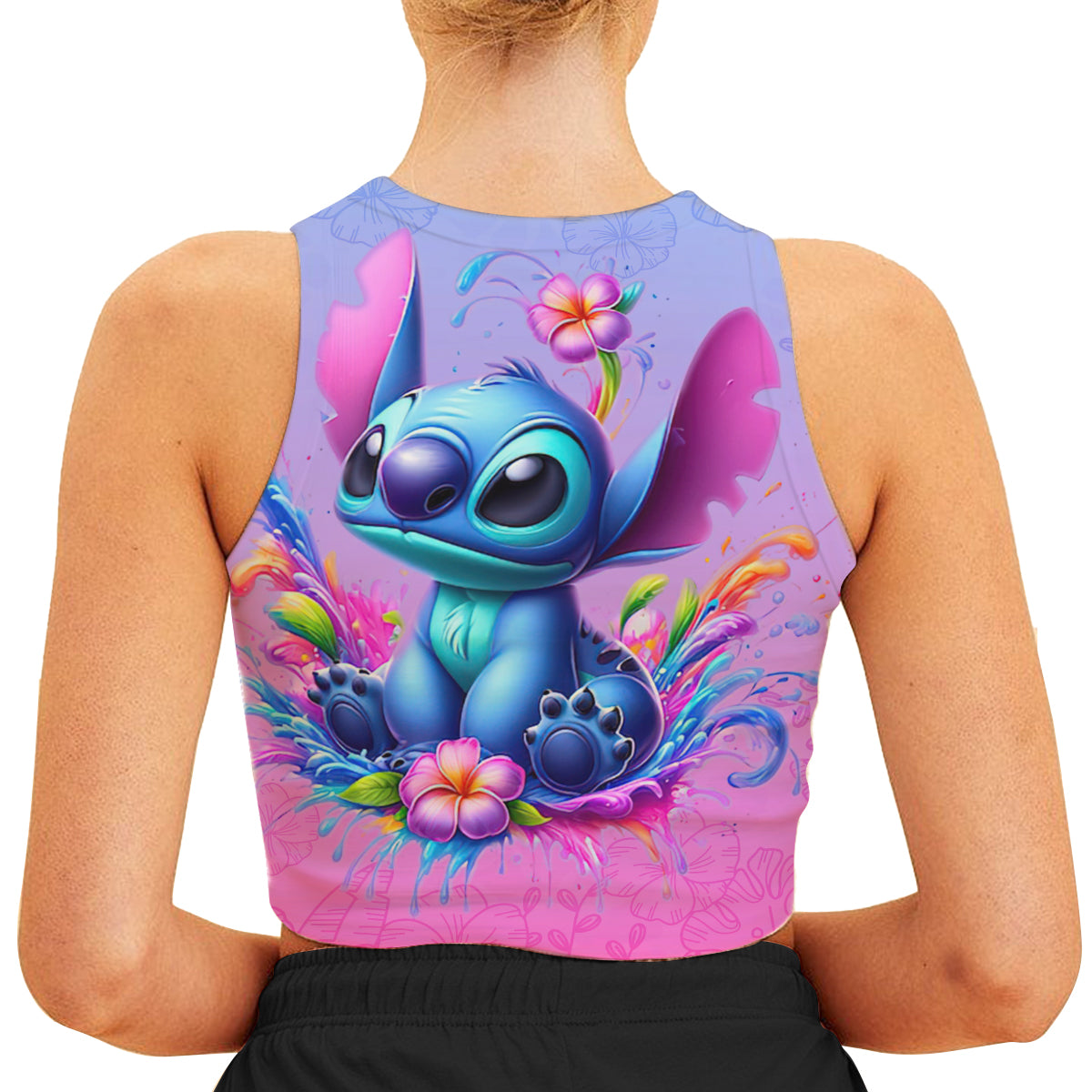 Ohana Means Family - Personalized Ohana Crop Tank Top