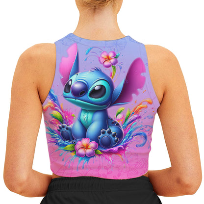 Ohana Means Family - Personalized Ohana Crop Tank Top