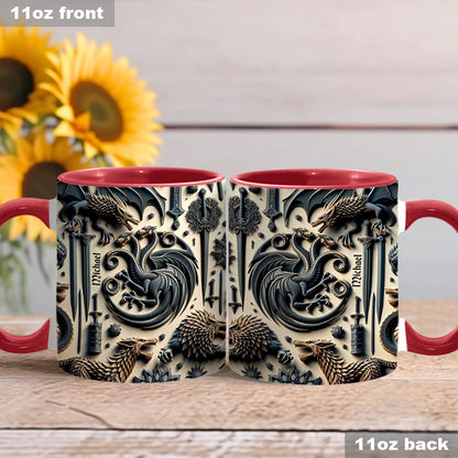 Iron House Crest - Personalized Thrones Game Accent Mug