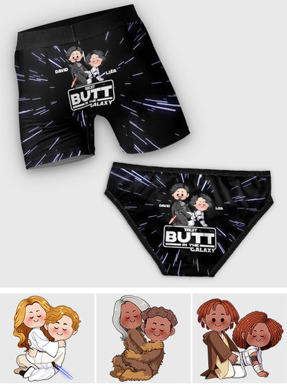 Best Butt In The Galaxy - Personalized The Force Lace Border Women Briefs And Men’s Boxer Briefs