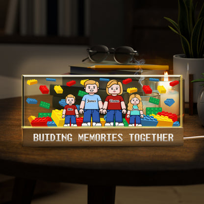 Buiding Memories Together - Personalized Family Custom LED Night Light