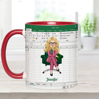 Freak In The Sheet - Personalized Colleague Accent Mug
