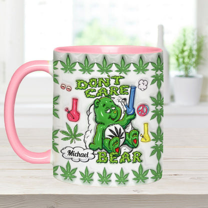 Don't Care Bear - Personalized Weed Accent Mug