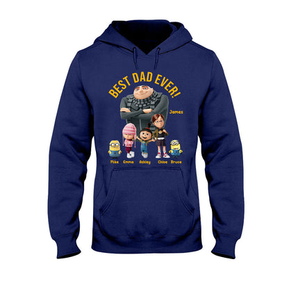 Best Dad Ever - Personalized Father T-shirt And Hoodie