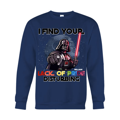 I Find Your Lack of Pride Disturbing - Personalized LGBT Support T-shirt And Hoodie