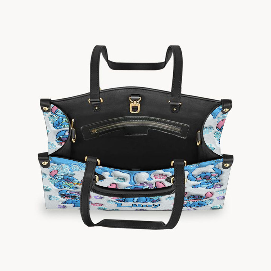 Ohana Means Family - Personalized Ohana Leather Handbag