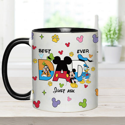 Best Dad Ever - Personalized Father Accent Mug